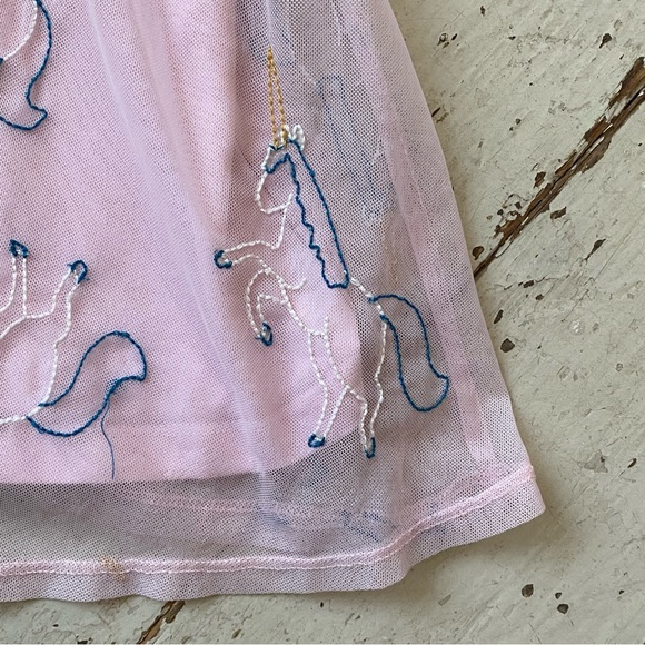 Hanna Andersson Pink Tulle Embroidered Unicorn Dress - Picture 7 of 14